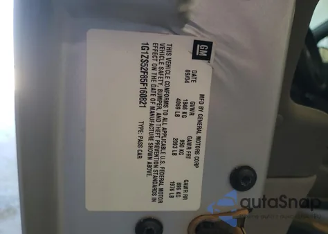 2005 Chevrolet Malibu из США, поврежденный, VIN 1G1ZS52F85F160821